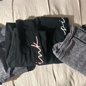 Victoria secret “Pink” legging bundle!